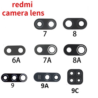 5pcs Para Xiaomi Redmi 7 7A 8 8A 9 9A 9C 9t note 9 9s 10 m3 Cámara Trasera De Vidrio Cubierta De Lente De Repuesto Reparación