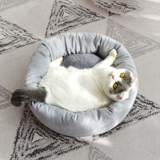 [fresh] cama de felpa suave para mascotas gatos y perros gato levantado cama autocalentamiento otoño invierno interior dormir desmontable s/m/l/xl (5)