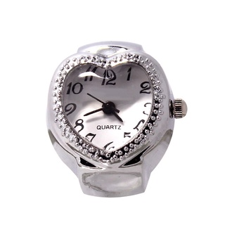 Fashion Women Ring Watch Heart Ladies Watches Polka Dot Pattern Adjustable Rings Quartz Watch (3)