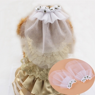 Mascota perro gato boda Headwear novia tocado moda nupcial blanco