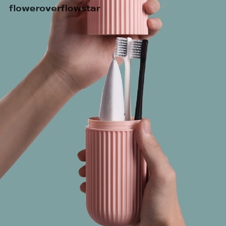 floweroverflowstar viaje portátil cepillo de dientes soporte de pasta de dientes titular caja organizador de almacenamiento ffs (4)