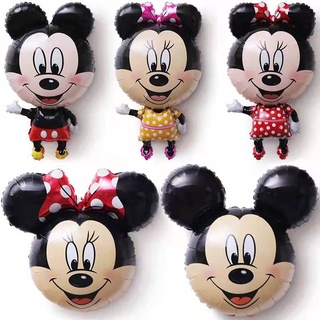 Minnie Mickey Mouse Globos De Dibujos Animados Tema Fiesta De Cumpleaños Decoraciones Papel De Aluminio Niños Clásicos Juguetes Regalos