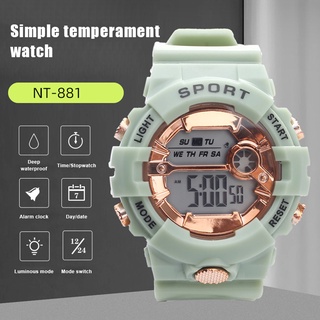 Electronic watch student sports Korean style simple temperament watch male sports waterproof electronic watch (1)