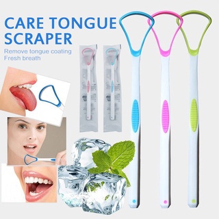2020 nuevo raspador de lengua limpiador de cepillo de dientes de limpieza Oral cepillo de dientes fresco aliento eliminar recubrimiento de lengua raspador upbest