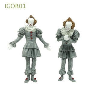 IGOR01 Gifts It: Chapter Two Action Figures for Halloween The Clown Figurine Model Anime NECA Pennywise Toy Figures Horror Gift PVC Doll Toys Doll ornaments