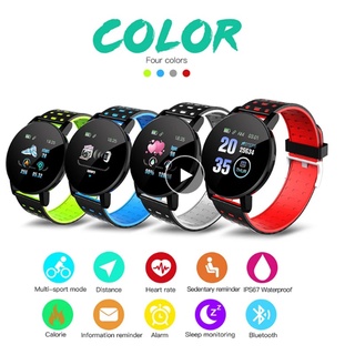 2021 NEW 119S Smart Watch Men Women Blood Pressure Waterproof Sport Round Smartwatch Smart Clock Fitness Tracker For Android IOS