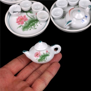 [jem] kid pretender juego miniatura de comedor vajilla de porcelana juego de té plato taza de juguete eui (5)