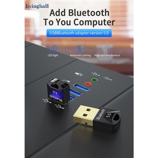 Essager USB Bluetooth 5.0 Adaptador Dongle Para PC Ordenador Inalámbrico Ratón Teclado PS4 Aux Audio 5 Receptor Tran livinghall