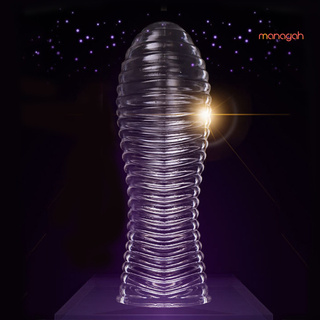 (juguete sexual) transparente reutilizable manga del pene extensión de condón aumentar la eyaculación Delay macho juguete sexual para el hogar
