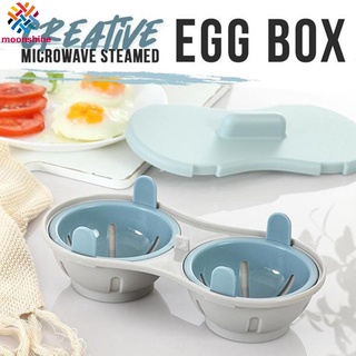 creativo microondas al vapor caja de huevos fabricante de huevos escalfados vaporizador herramientas de cocina