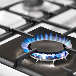 <biuboom> 4 alfombrillas de cocina de Gas resistentes a altas temperaturas, almohadillas de protección para cocina (7)