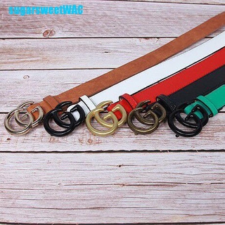 SWA] cinturón de hebilla de cuero estilo coreano para niños