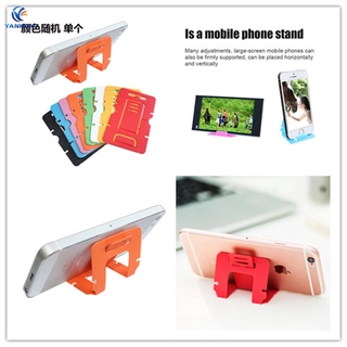 Creativo escritorio tarjeta de visita perezoso plegable portátil tarjeta teléfono móvil soporte Universal (1)