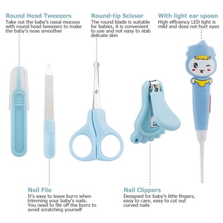 13 unidades, kit de higiene para el cuidado del bebé, tijeras, cortador, cepillo, peine, termómetro (4)