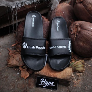 Hush Puppies Slides negro blanco sandalias