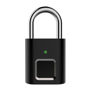 [rarestar] L34 Mini desbloqueo recargable Smart Lock sin llave cerradura de huellas dactilares antirrobo candado de seguridad puerta cerradura de equipaje caja pequeña