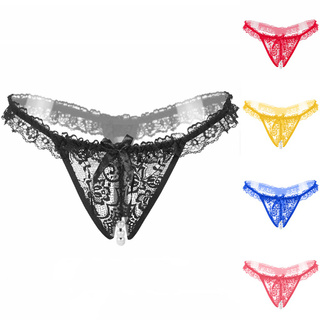 💖 Jacksnyyqx 🍹 One Size Women Personality Multi-Color Lace Underwear Ladies Bow Underwear