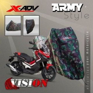 Cubierta de la motocicleta del ejército/LORENG MIO XRIDE AEROX ADV PCX BEAT SCOOPY LEXI VARIO NMAX impermeable (4)