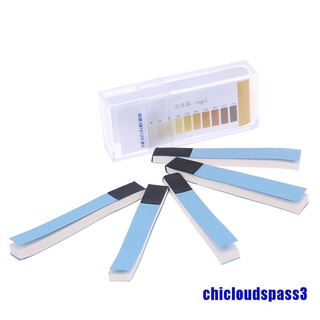 Tiras de papel de prueba de cloro rango 10-2000mg/lppm Color Chart limpieza