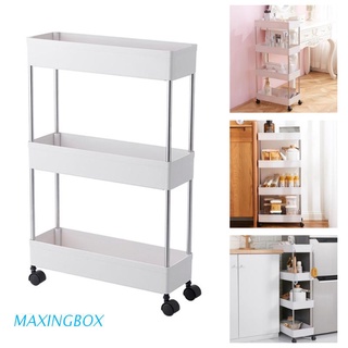 MAXIN - carrito de almacenamiento de 3 niveles, organizador para cocina, baño, sala de estar, espacios estrechos