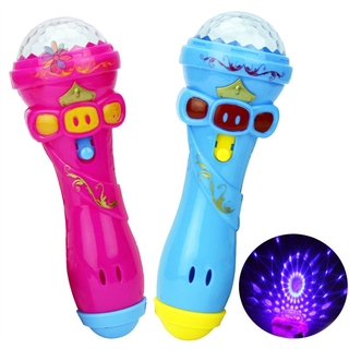 UCL Children Kids Microphone Shape Toy Starry Flashlight Toys Flashing Stick