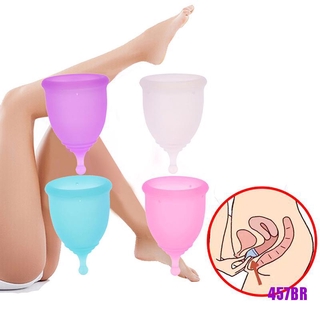 (Hun) 1 juego De Válvula De copa Menstrual De silicón flexible reutilizable Para periodo Menstrual