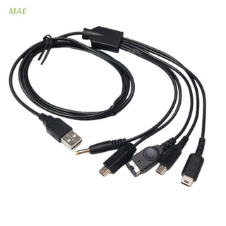 Cable cargador Usb Mae 1.2m 5 en 1 Para Gba Sp/3ds/Ndsl/Wiiu/Psp