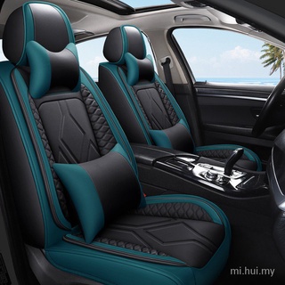 Funda de asiento de piel sintética de 5 plazas-Honda City Civic Jazz BRV MOBILIO HRV Stream - funda de protección para asiento de coche (5 plazas (delantera y trasera) de piel completa, funda de asiento envolvente completa, disponible en todas las estacio (5)