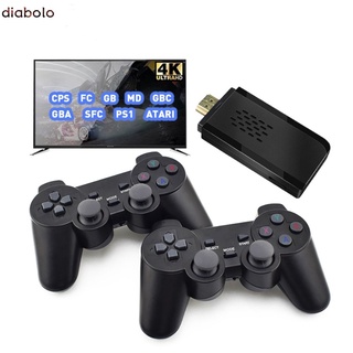 Consola De Videojuegos Inalámbrica TV Retro Classic 10000 Juegos Stick 4K HDMI compatible Con Doble Controlador Para PS1/FC/GBA diabolo