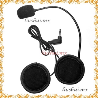 micrófono altavoz auricular v4/v6 interphone universal auricular casco [(*^-^*)