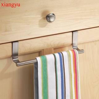 Xiangyu - toallero grande y moderno con ganchos para baño y cocina, de acero inoxidable cepillado, colgador de toallas sobre la puerta y el gabinete