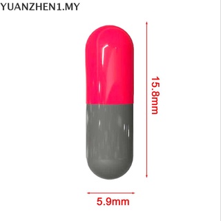Yazhen 1000PCS 3 cápsulas de gelatina dura color rojo gris vacío cápsula medicina cápsulas píldora.