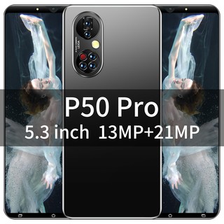P50 Pro Smartphone pulgadas pantalla completa 8GB RAM+128GB ROM doble tarjeta SIM reconocimiento facial Smartphone (memoria opcional)