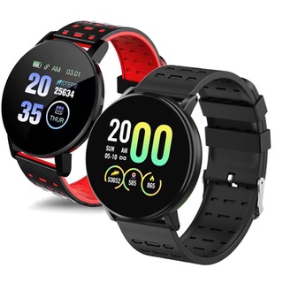 119 plus smart watch frecuencia cardíaca smart man pulsera relojes deportivos impermeable smartwatch android reloj despertador relojes de pulsera