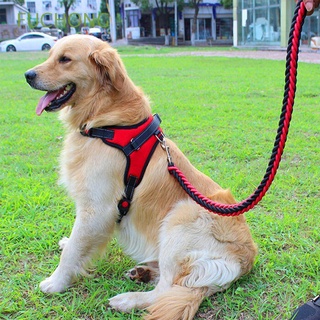 fuchong pequeño y grande arnés de perro accesorios conduce correa de mano nylon caminar hacia fuera perros medianos suministros productos para mascotas collar ajustable/multicolor