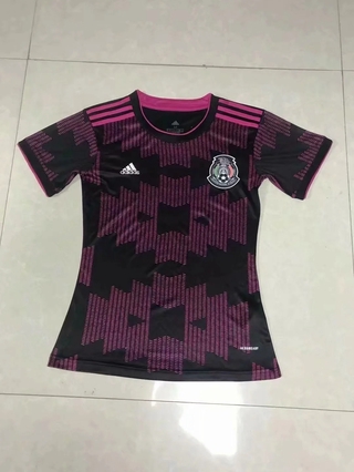 Top Quality Womens 2021-2022 Mexico Jersey Home Football Jersey Girls Home Soccer Jersey (1)