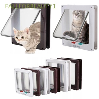Fallforbeauty1 ABS Material 4 tamaños Freely Para perros pequeños, gatos con cerradura De seguridad puerta De Gato/Multicolor