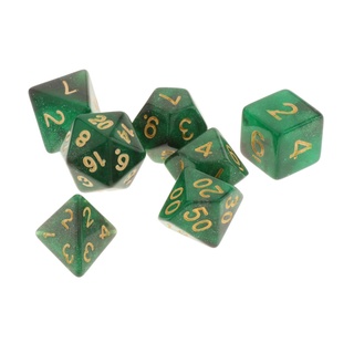 7 unids/set Multi Side Numeral dados para MTG DND RPG juego de rol Casino juguetes Props rojo