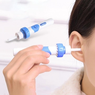 blanco eléctrico limpiador de oído de vacío de cera de la suciedad de fluido removedor de líquido sin dolor earpick herramientas de limpieza de oído productos de seguridad