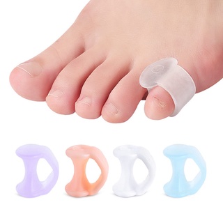 1 par de dedos pequeños para uso diario, gel de silicona, protector de juanetes, cuidado de los pies, separador de dedos del pie