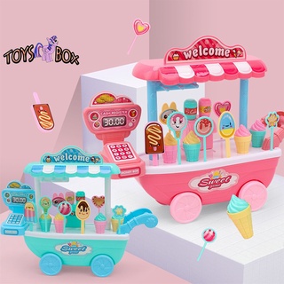 Juego de rol de simulación juguetes casa Mini helado caramelo carro coche simulación juegos