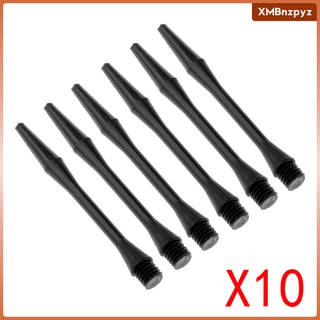 [ZPYZ] 60 piezas nuevos 2BA tallos de dardos de plástico ejes de dardos Diam 6 mm lanzamiento seguro - negro