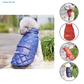 toworld Soft Texture Pet Apparel Fashion Pet Dog Vest Coat Outfit Easy-wearing for Winter