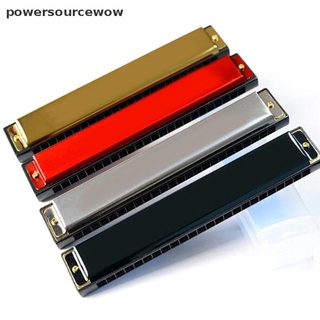 Powersourcewow Professional 24 Hole harmonica key C mouth metal organ for beginners MX