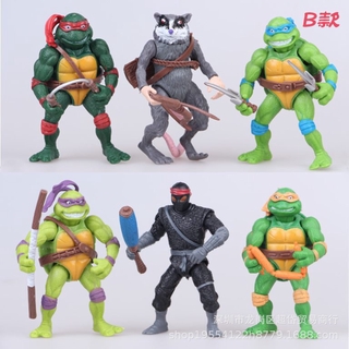 COD Ninja tortugas muñecas móviles juguetes nostálgicos modelo hecho a mano nueva calidad 6PCS Set regalo regalo rentable