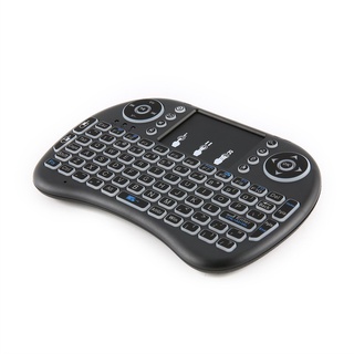 2.4ghz mini teclado inalámbrico con mouse touchpad led retroiluminado recargable