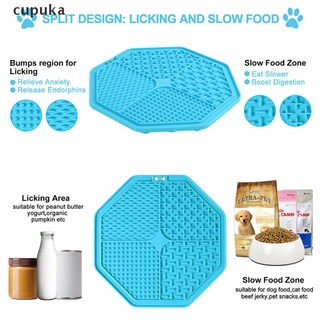 cupuka - almohadilla de alimentación más lenta para mascotas, gatos, perro, lamido, alfombrilla de alimentación, baño mx