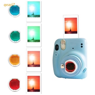 qearl7 close up lente filtro conjunto de 4 piezas filtro de color compatible con fujiinstax mini 11 cámara de película instantánea, accesorio de fotos colorido (1)