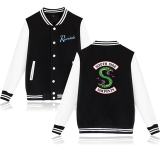 Riverdale Sweatshirt Southside Baseball Jacket Men Snake South Side Serpents Uniform Coat Jacket Streetwear Streewears