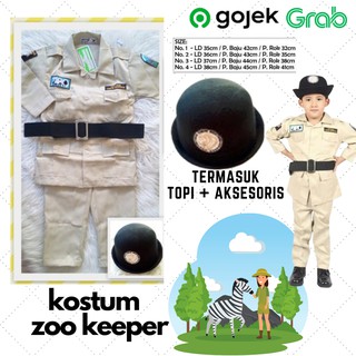 Se-Shopee 8604 - kijang - disfraz Zoo Animal Zoo tamaño 3,4,6y Series 4pc